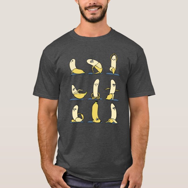 Camiseta Yoga Banana retrô (Frente)
