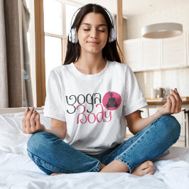 Camiseta Yoga Body With Yoga Pose Graphic Impressão T Shirt