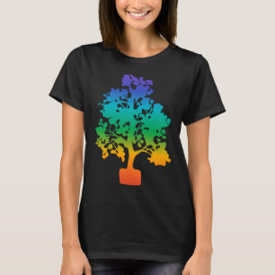 Camiseta Yoga Chakra Meditação Espiritual Árvore Da Vida Hi
