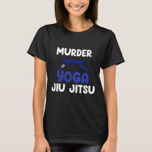 Camiseta Yoga de Assassinato Jiu Jitsu Caratê Boxe Muay Tha
