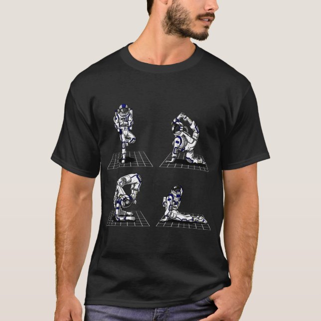 Camiseta Yoga de Astronauta Espacial (Frente)