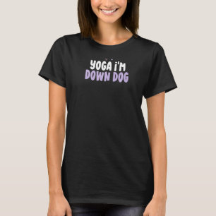 Camiseta Yoga do Coração Colorido Estou Cachorro a Dizer