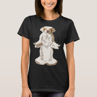 Camiseta Yoga Dog Clumber Spaniel