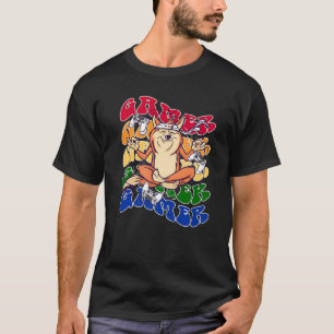 Camiseta Yoga Dog Gamer Retro Vintage Pride Lgbt Gaymer