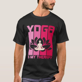 Camiseta Yoga É A Minha Terapêutica Retro Vintage Yoga Zen