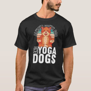 Camiseta Yoga E Cães Acessórios De Meditação Roupas De Yoga