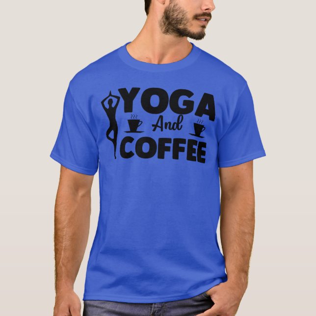Camiseta Yoga e Café menina (Frente)