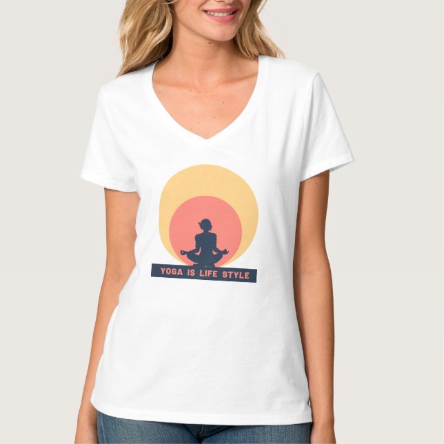 Camiseta Yoga é estilo de vida (Frente)
