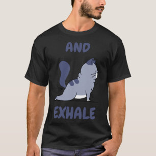 Camiseta Yoga E Exalar Ajustado Relaxado
