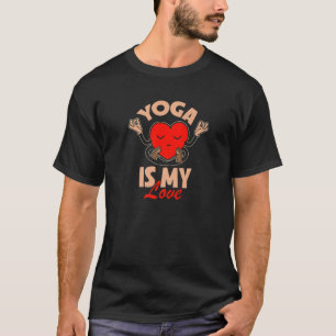 Camiseta Yoga É Meu Amor Instrutor de Yoga de Fitness Medit