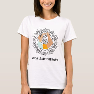 Camiseta Yoga É Minha Terapia, Dia Internacional do Yoga