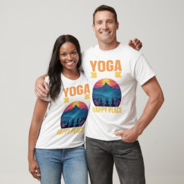 Camiseta Yoga é o meu lugar feliz