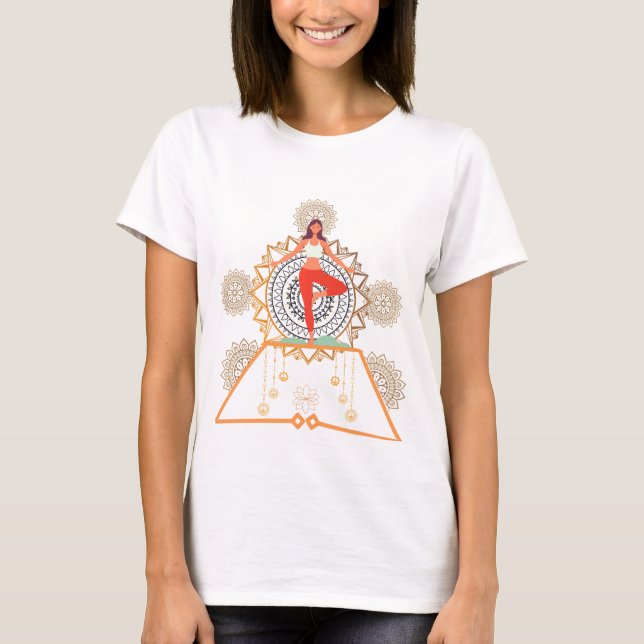 Camiseta Yoga em Bloom Tshirt (Frente)
