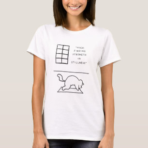 Camiseta Yoga: Encontrando Força na Estilidade Yoga Cat