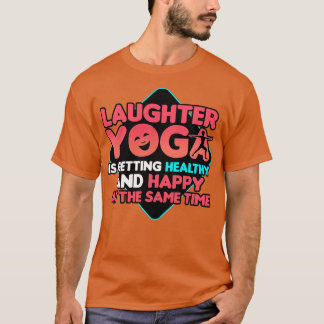 Camiseta Yoga Está Ficando Saudável E Feliz Na