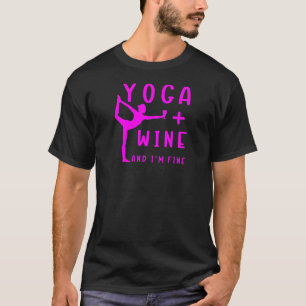 Camiseta Yoga Feminino + Vinho E Estou Bem Mediação