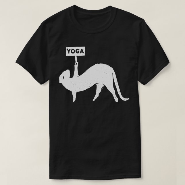 Camiseta Yoga Ferret (Frente do Design)