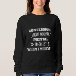 Camiseta Yoga Fidget Mental To Do Lista Humor Sarcástico