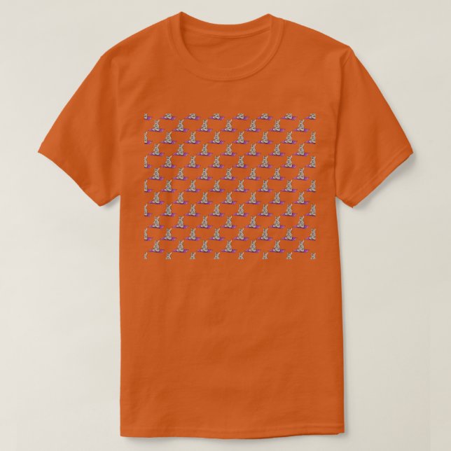 Camiseta Yoga French Bulldog Pattern (Frente do Design)