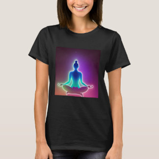 Camiseta Yoga Girl Female Sun Salutation Meditation Chakra 