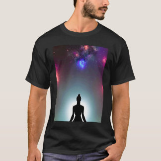 Camiseta Yoga Girl Female Sun Salutation Meditation Chakra 