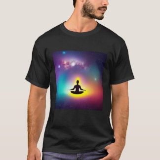 Camiseta Yoga Girl Female Sun Salutation Meditation Chakra