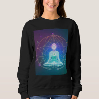 Camiseta Yoga Girl Female Sun Salutation Meditation Chakra 