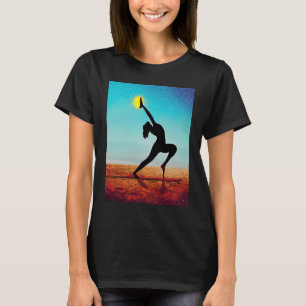 Camiseta Yoga Girl Female Sun Salutation Meditation Chakra