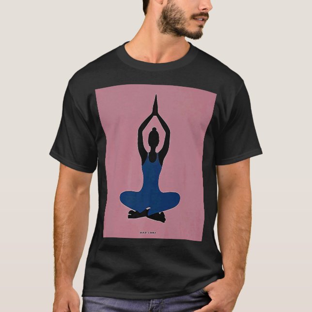 Camiseta Yoga Girl Female Sun Salutation Meditation Chakra (Frente)