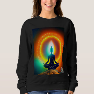 Camiseta Yoga Girl Female Sun Salutation Meditation Chakra 