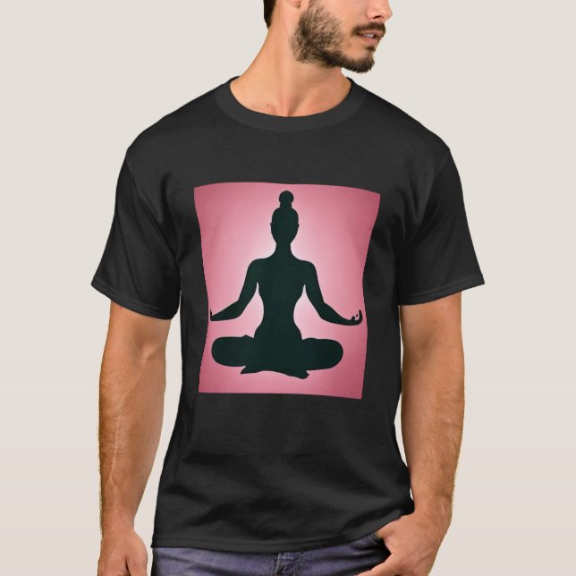 Camiseta Yoga Girl Female Sun Salutation Meditation Chakra  (Frente)