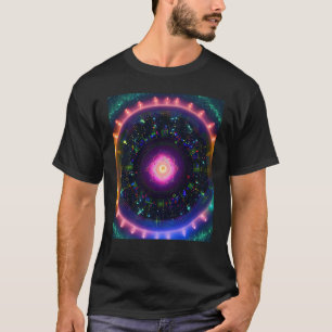 Camiseta Yoga Girl Female Sun Salutation Meditation Chakra