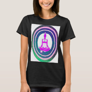 Camiseta Yoga Girl Female Sun Salutation Meditation Chakra