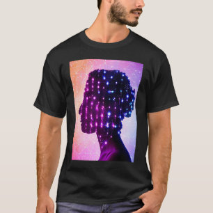 Camiseta Yoga Girl Female Sun Salutation Meditation Chakra