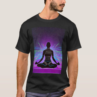 Camiseta Yoga Girl Female Sun Salutation Meditation Chakra 