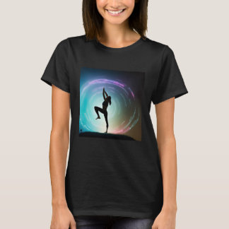 Camiseta Yoga Girl Female Sun Salutation Meditation Chakra 
