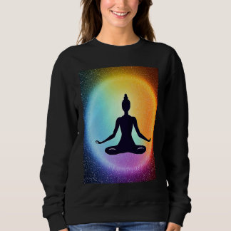 Camiseta Yoga Girl Female Sun Salutation Meditation Chakra