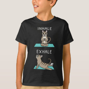 Camiseta Yoga Inspire Expire Devon Rex Gato Pet