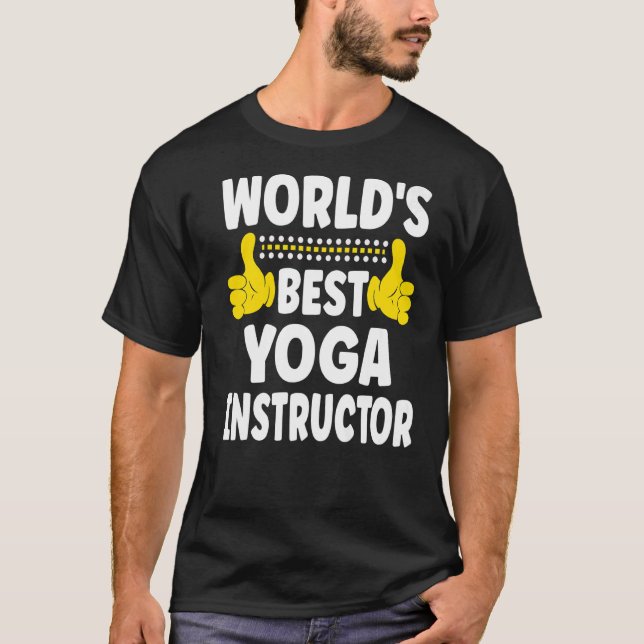 Camiseta Yoga Instr, título de trabalho de instrutor do mel (Frente)