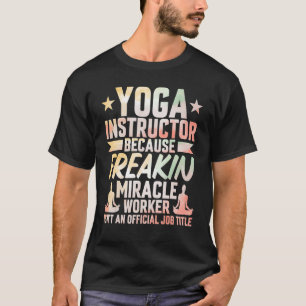 Camiseta Yoga Instrutor Cargo Zen Yoga Professora Waterco