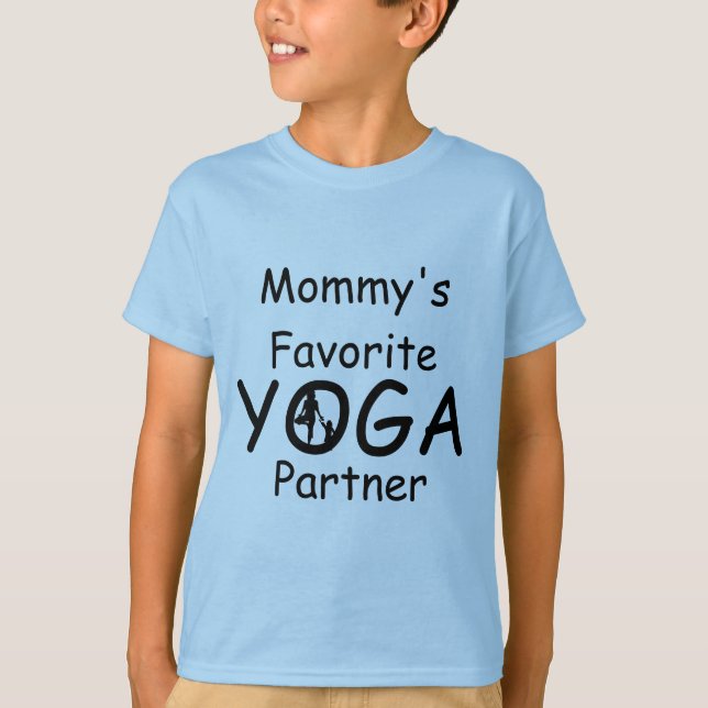 Camiseta Yoga Kids Mamãe Yoga Favorito Boys (Frente)