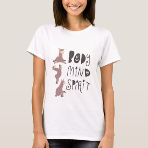 Camiseta Yoga Llamas