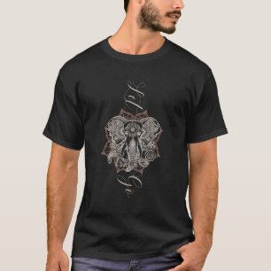 Camiseta Yoga Lotus Flower with Elephant Let Go
