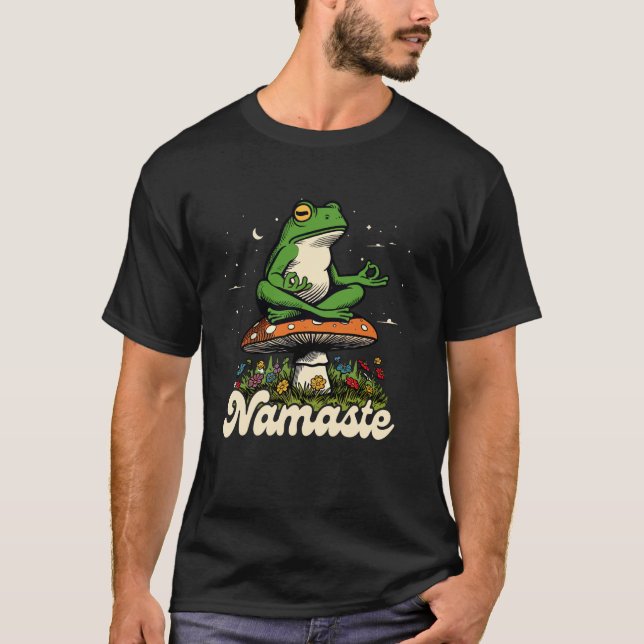 Camiseta Yoga Lover Meditation Instrutor Namaste Sapo (Frente)