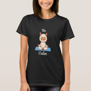 Camiseta Yoga Lover - Om - atenção - Llama fofo - Namas