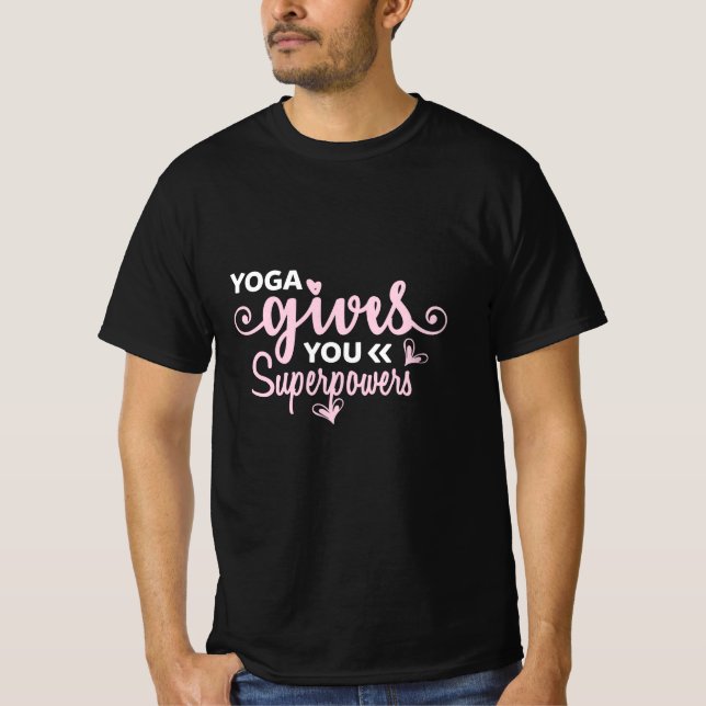 Camiseta Yoga Lover | Yoga lhe dá superpoderes (Frente)