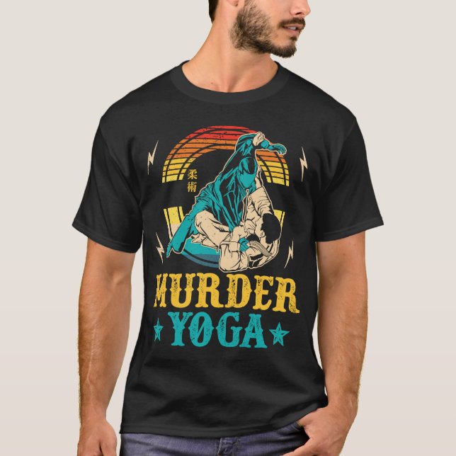 Camiseta Yoga, Luta retrógrada brasileira Jiu (Frente)