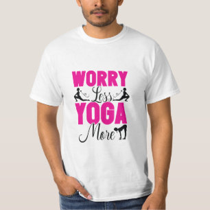 Camiseta Yoga Mais Preocupe Menos