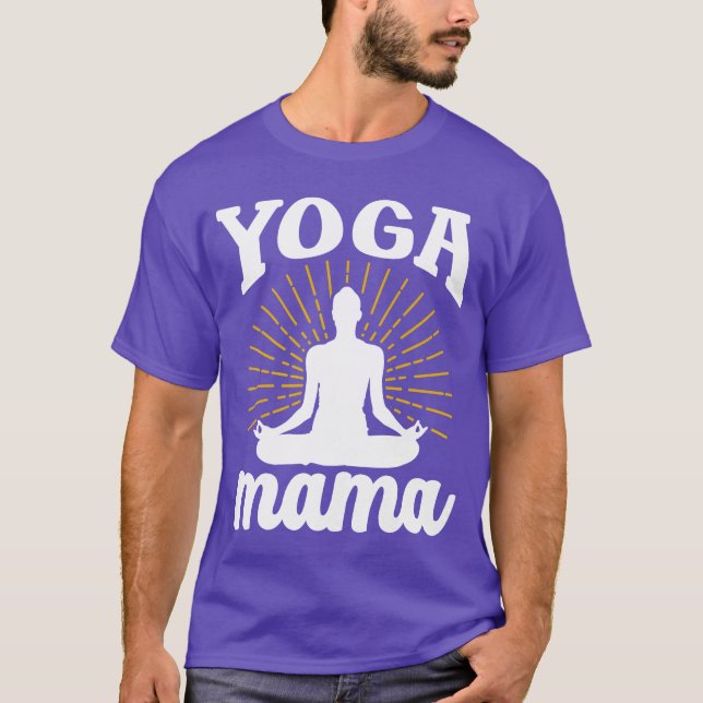 Camiseta Yoga Mama Mãe Mãe Mamãe Amiga de Hobby (Frente)