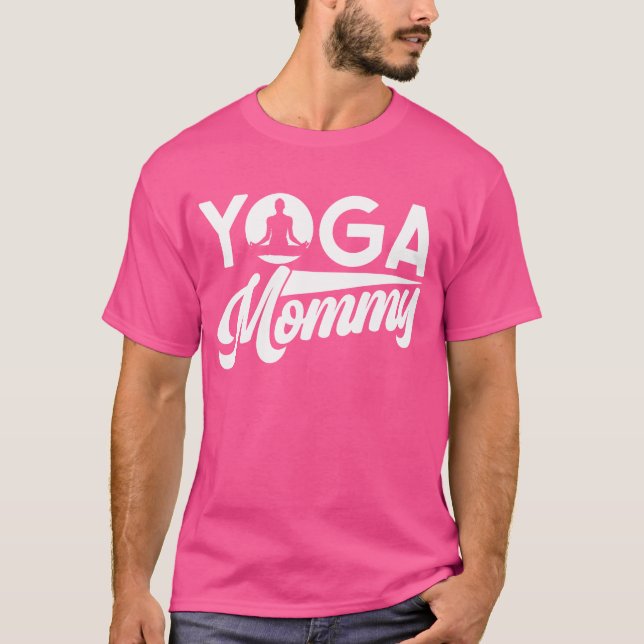 Camiseta Yoga Mamãe Mãe Hobby Mãe (Frente)